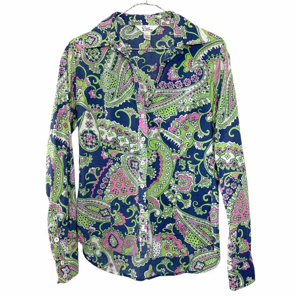 Lilly Pulitzer Tops - LILLY PULITZER Poinciana Print Button Down Shirt